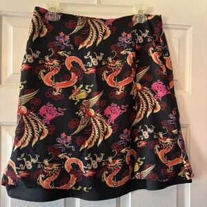 90s vintage chinoiserie skirt